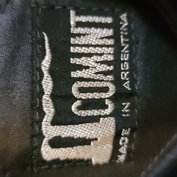 COMINT genuine leather black jacket size 11/12 - Picture 4 of 12